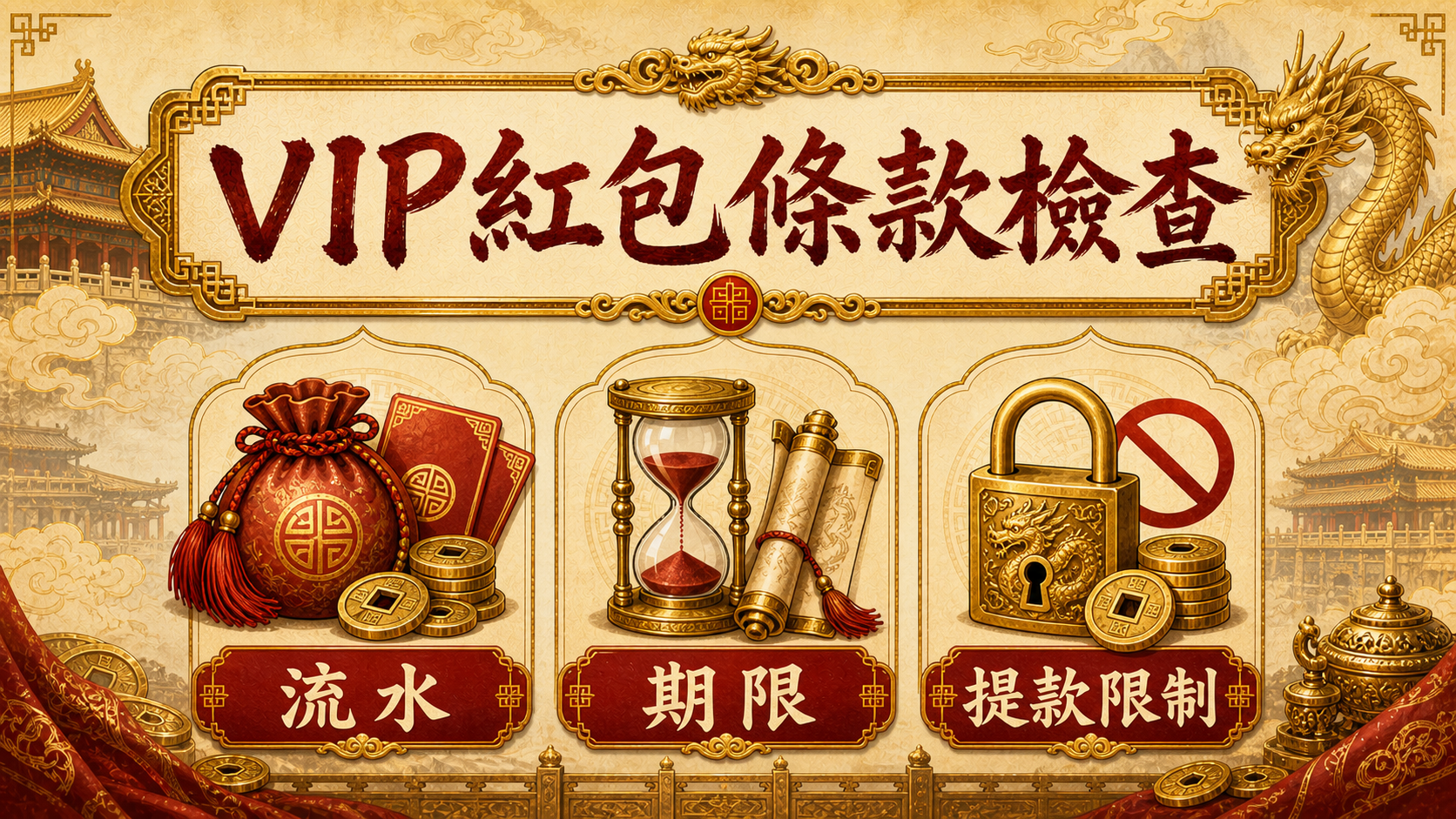 TU娛樂城 VIP 紅包條款檢查圖，包含流水、期限與提款限制