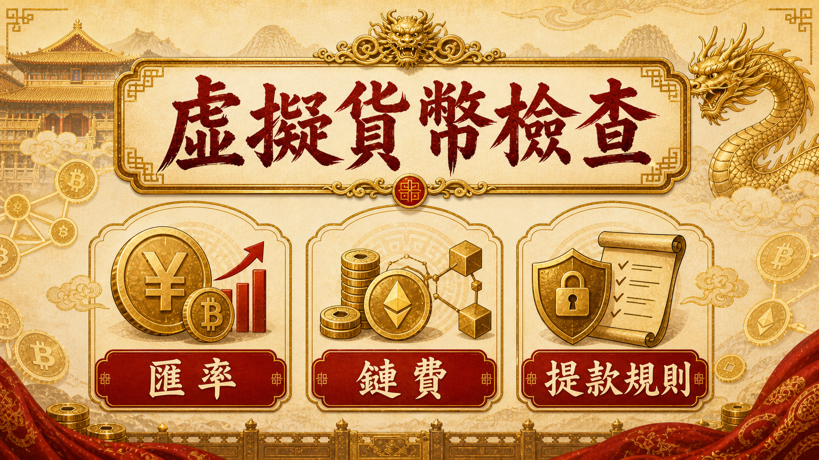 TU娛樂城虛擬貨幣檢查圖，包含匯率、鏈費與提款規則